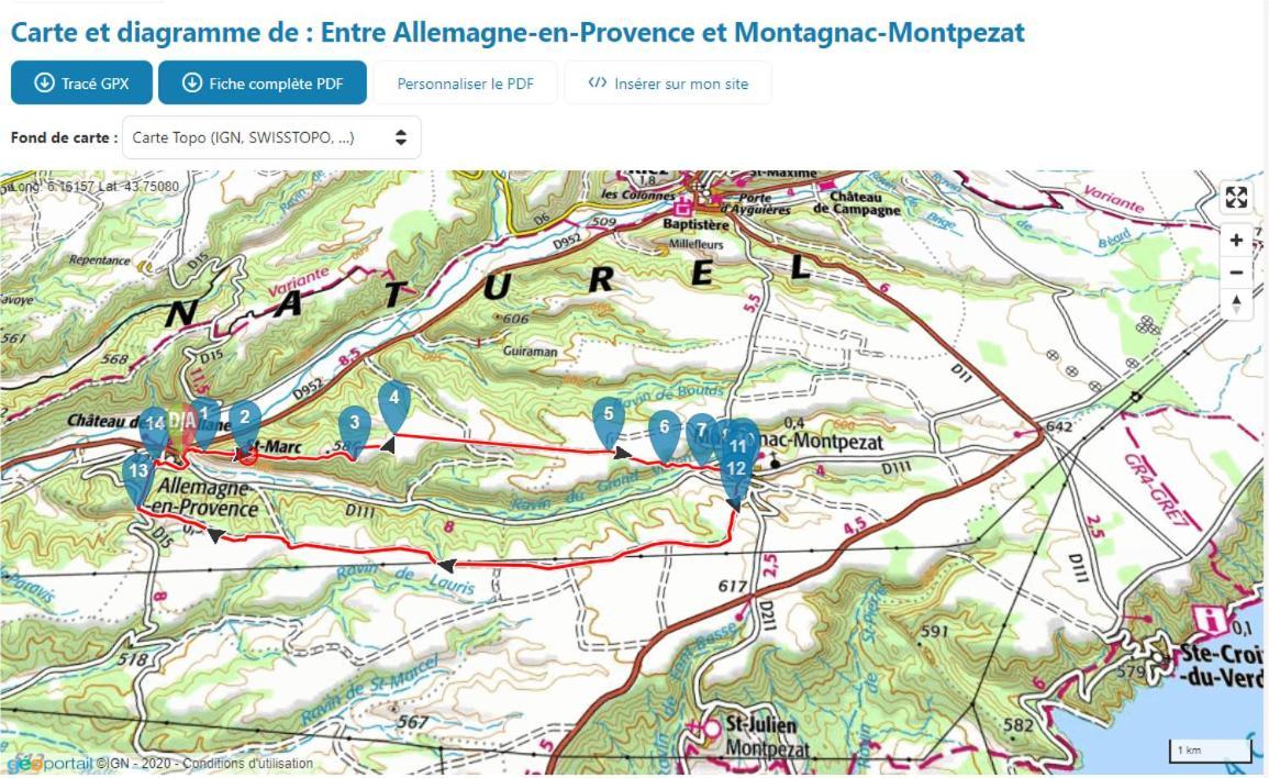 Gite Avec Terrasse Privee Proche Des Gorges Du Verdon Allemagne-en-Provence Eksteriør billede